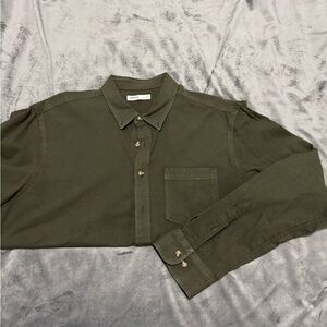 Olive Green Sonoma Button-Down Long Sleeve